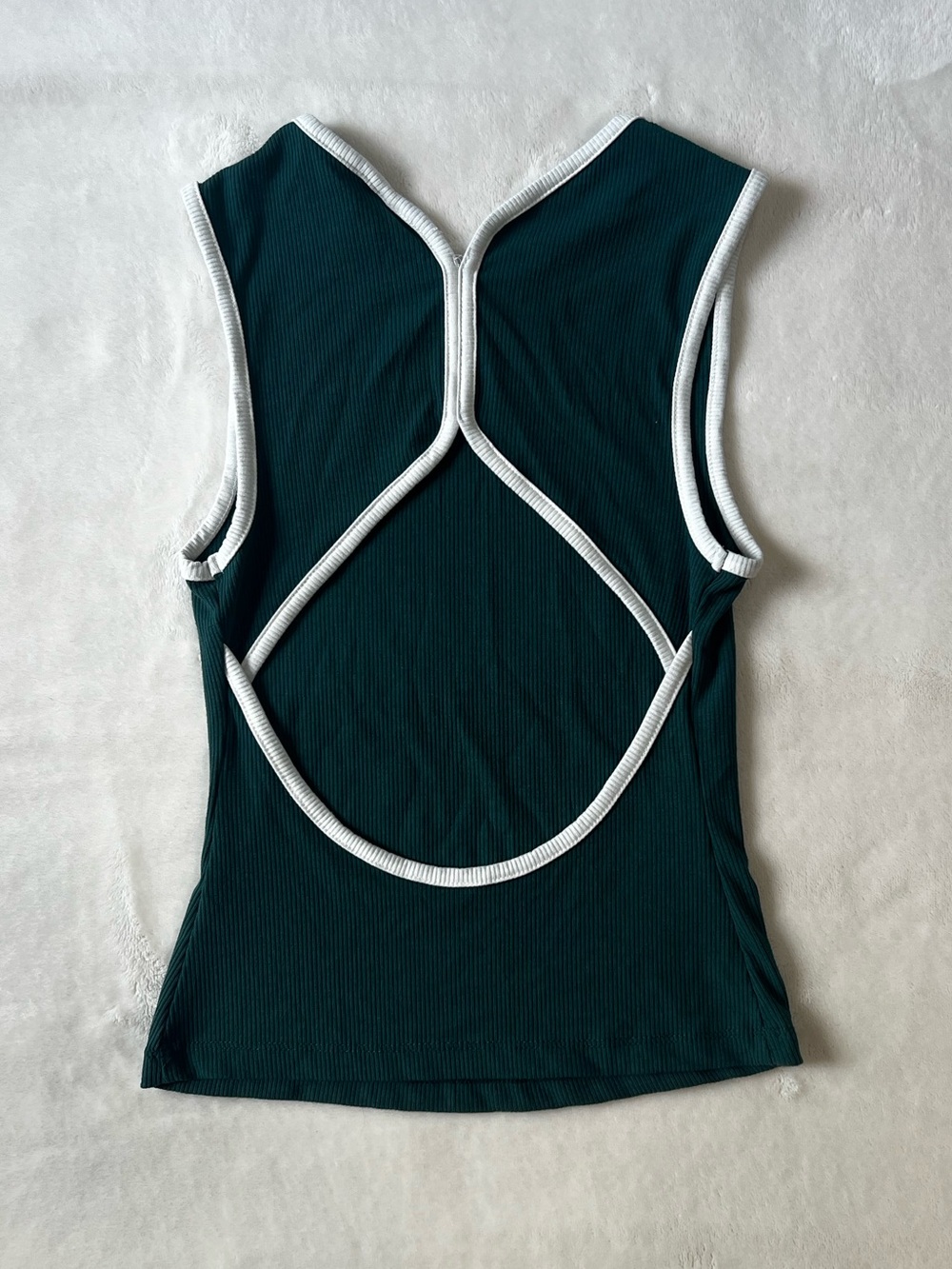 Emerald Green Wild Fable Ribbed Top - Picture 2 of 4